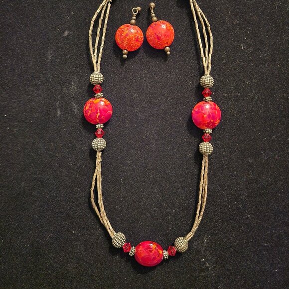 Earring/ necklace set - Picture 1 of 2